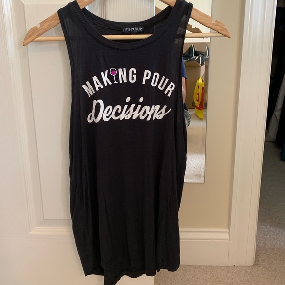 Fifth Sun Tops - 🍷Black tank top from Target-only worn once🍷